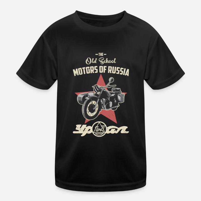 Therapy Ural Sidecar Motorcycle Team Motorcycle Kids Functional T-Shirt