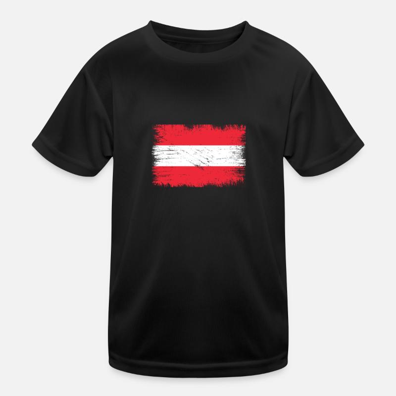 Drapeau de l’Autriche T-shirt sport Enfant