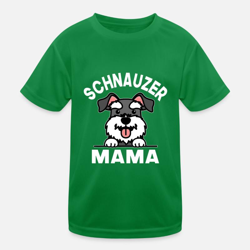 Schnauzer Mama Kids Functional T-Shirt
