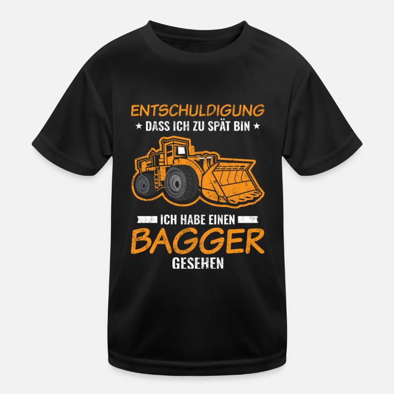 Bagger | Kinder Sprüche Geschenkideen Kinder Funktions-T-Shirt