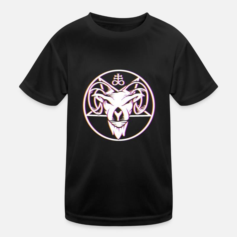 Baphomet Diable Chèvre Satan Symbole Bafomet T-shirt sport Enfant