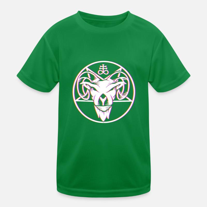 Baphomet Teufel Ziege Satan Symbol Bafomet Kinder Funktions-T-Shirt