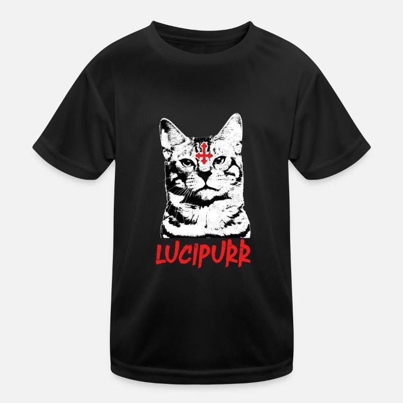 Lucipurr Rock Satan Chat Chat Chat T-shirt sport Enfant