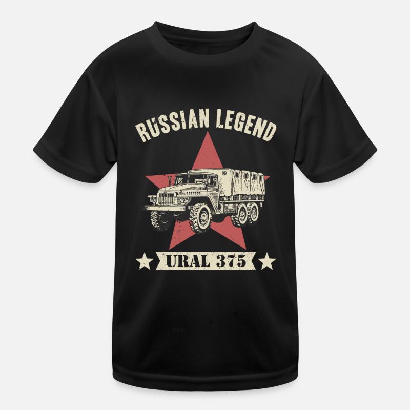 Russian legend ural 375 driver Kids Functional T-Shirt