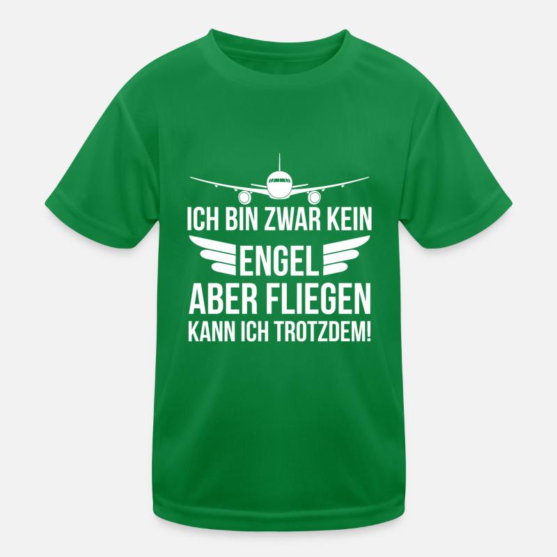 Pilot Flugzeug Geschenk Geburtstag Weihnachten Kinder Funktions-T-Shirt