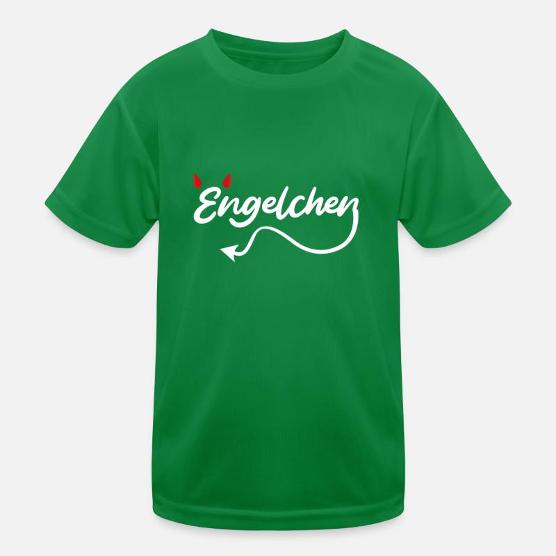 Engel oder Teufel Engelchen Teufelchen Kinder Funktions-T-Shirt