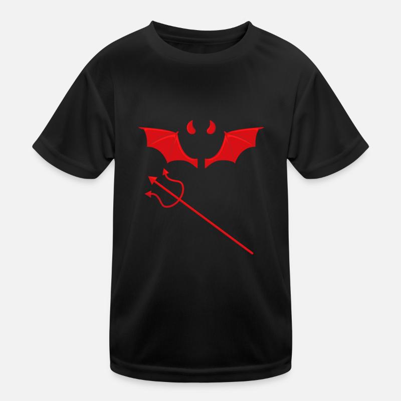 Teufel Santan Devil Evil Teufelchen Kinder Funktions-T-Shirt