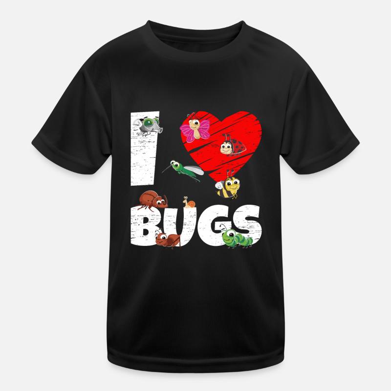Bug Collecting Ich liebe Bugs Kinder Funktions-T-Shirt
