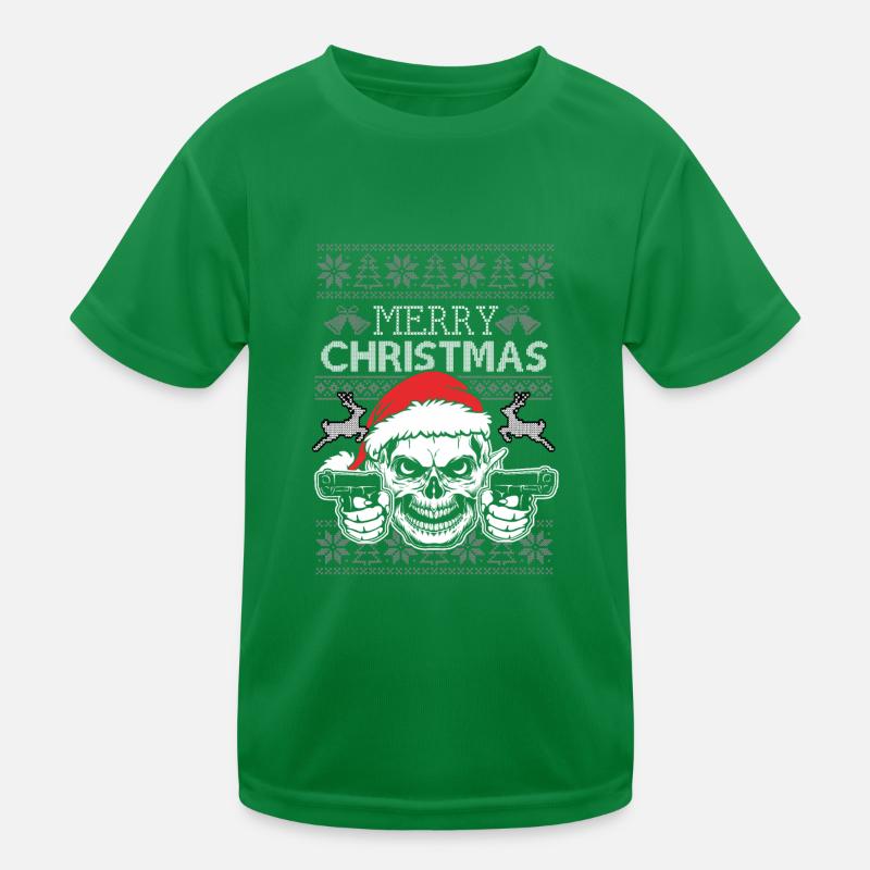 Skull Ugly Christmas Sweater Cadeau T-shirt sport Enfant