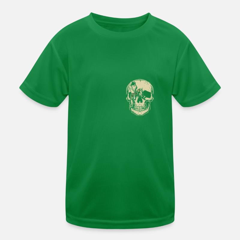 Escalade de bloc Escalade de crâne T-shirt sport Enfant