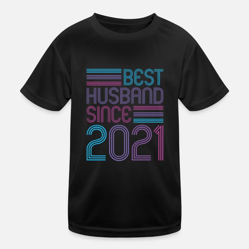 Bester Ehemann seit 2021 1. Hochzeitstag Kinder Funktions-T-Shirt