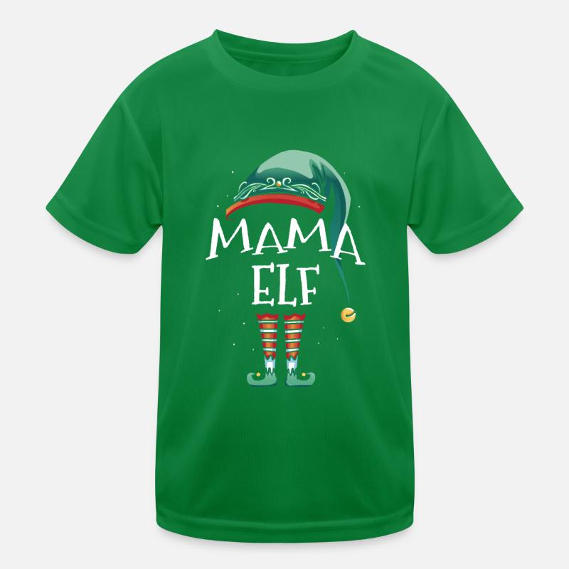 Mama Elf Kinder Funktions-T-Shirt