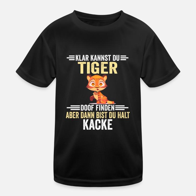 Tiger Zootier Kinder Funktions-T-Shirt
