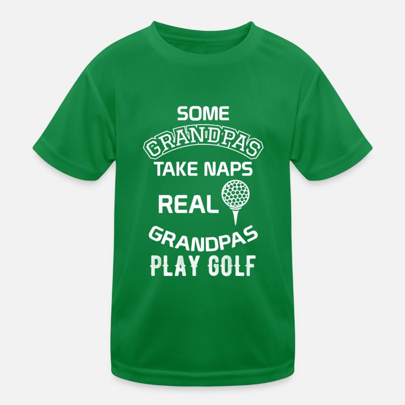 Echte Opas spielen Golf Kinder Funktions-T-Shirt