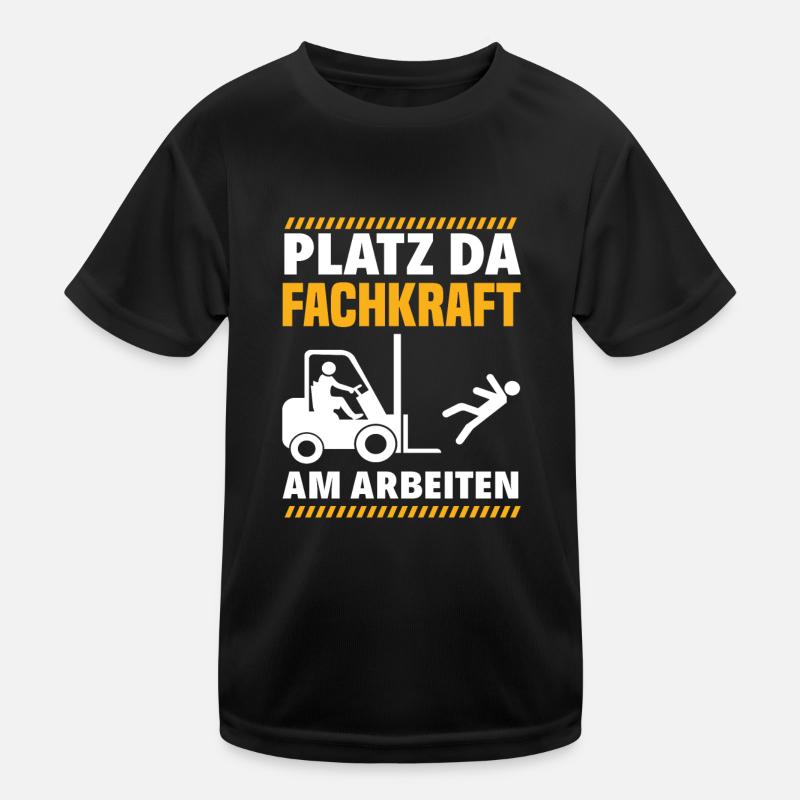 Staplerfahrer Lager Lagerarbeiter Kinder Funktions-T-Shirt