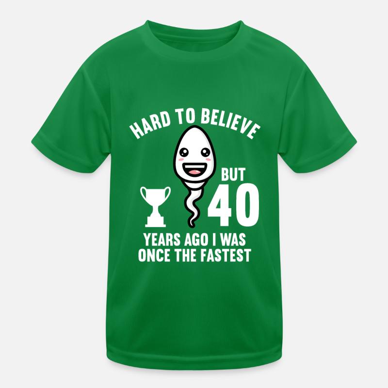 Il y a 40 ans 40 ans le plus rapide 40e anniversaire T-shirt sport Enfant