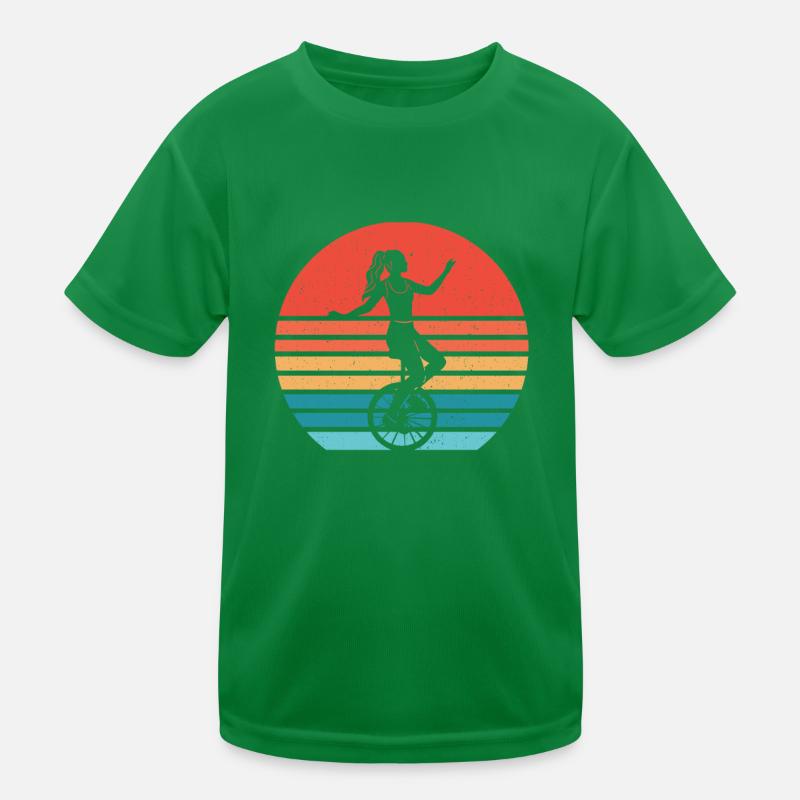 Einrad Kinder Funktions-T-Shirt