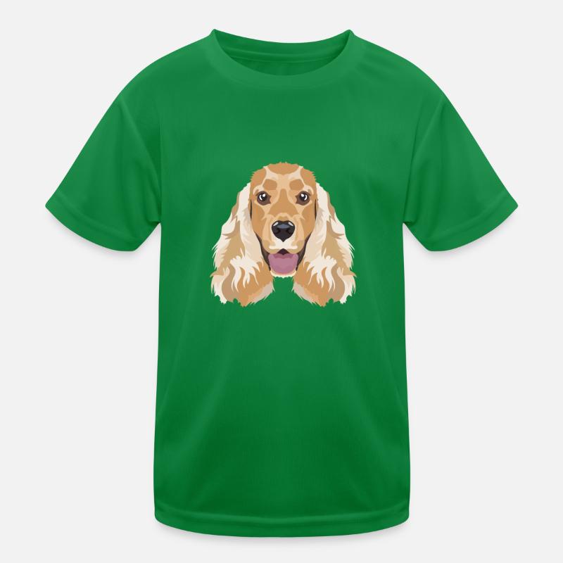Cocker anglais souriant Spaniel T-shirt sport Enfant