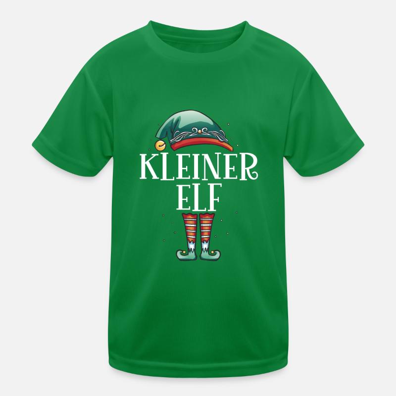 Weihnachten Partnerkostüm Kleiner Elf Elfe Elfen Kinder Funktions-T-Shirt