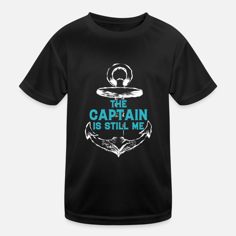 Le capitaine est toujours moi - chauffeur de bateau T-shirt sport Enfant