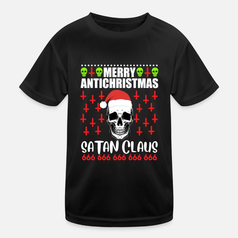 Crâne de Noël Joyeux Antichristmas T-shirt sport Enfant