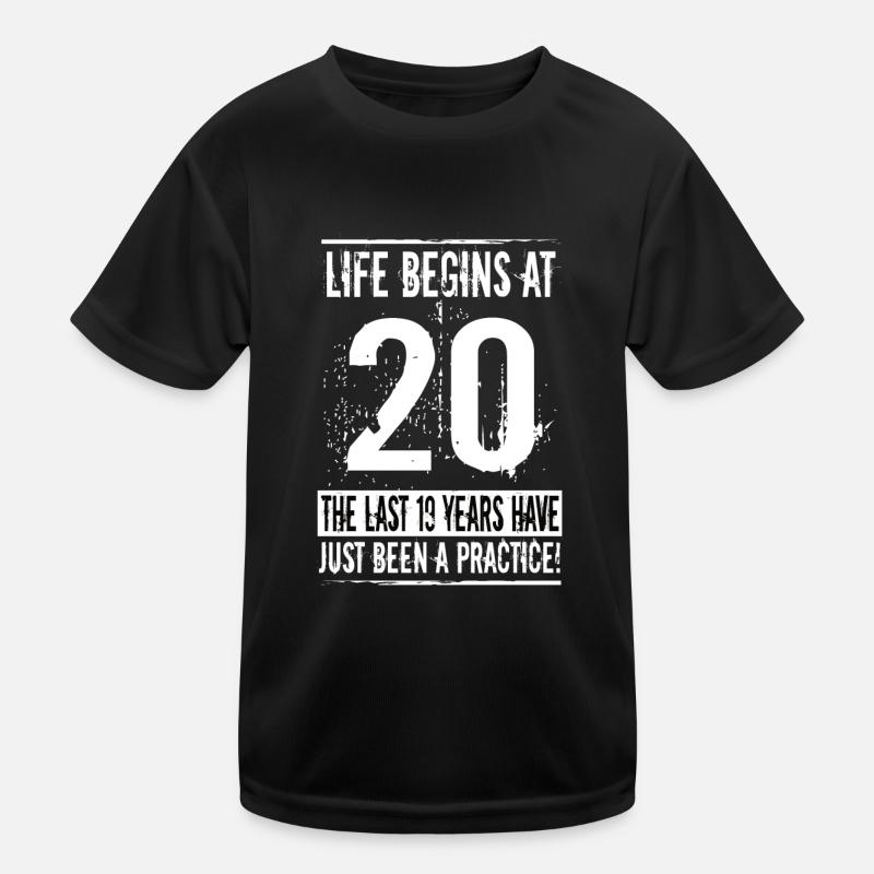 20e anniversaire T-shirt sport Enfant