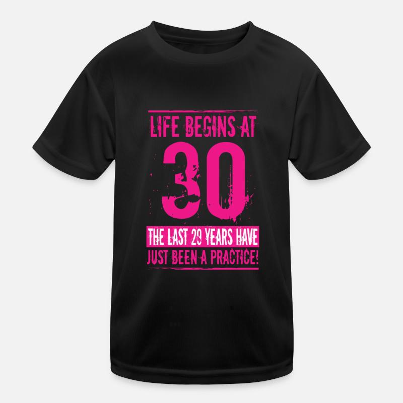 30e anniversaire T-shirt sport Enfant