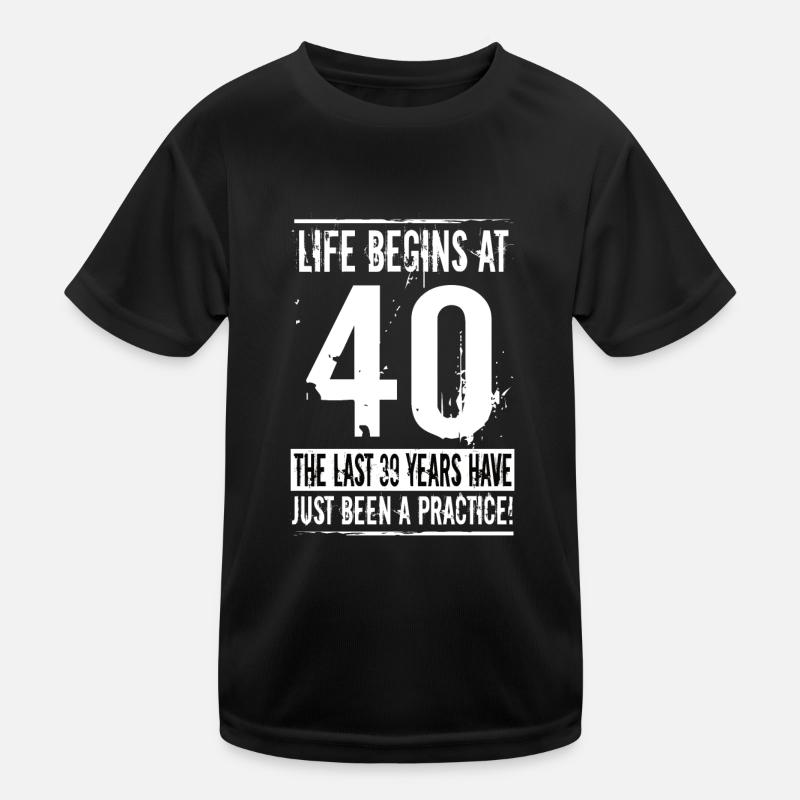 40e anniversaire T-shirt sport Enfant