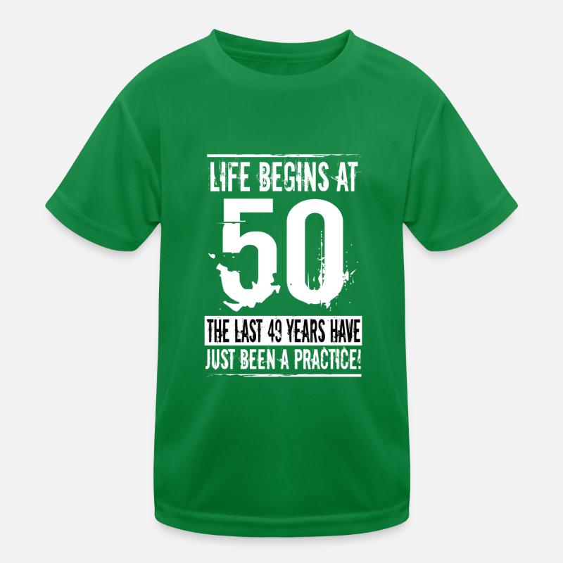 50e anniversaire T-shirt sport Enfant