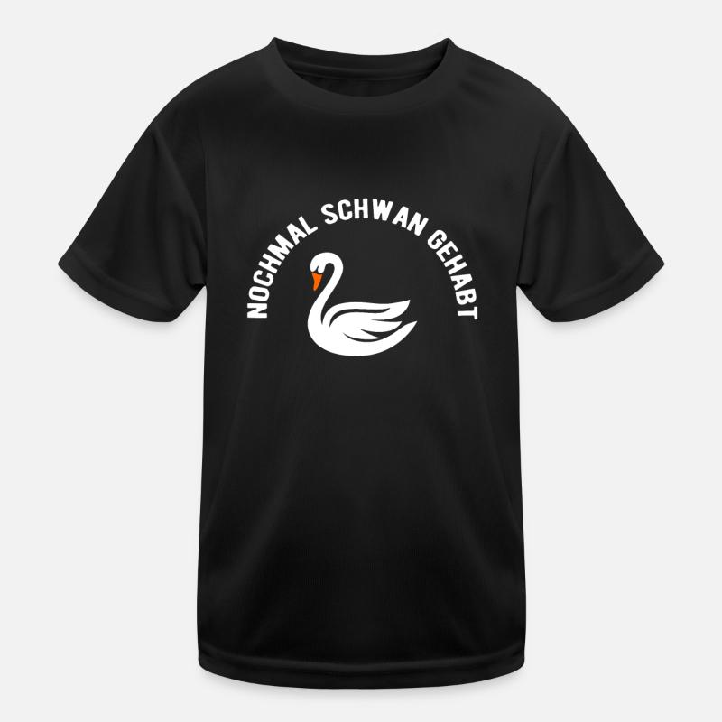 Schwan lustiger Spruch Geschenkidee Kinder Funktions-T-Shirt