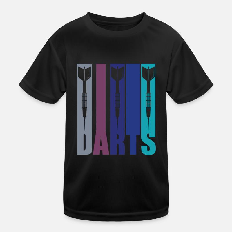 Dartgeschenk - Dartpfeile Kinder Funktions-T-Shirt