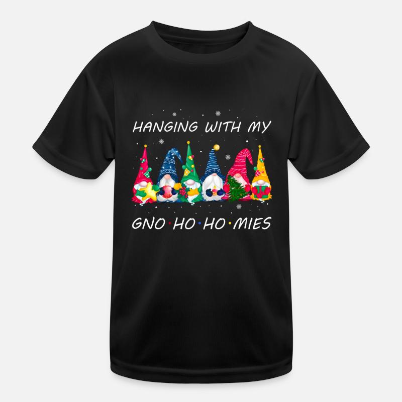 Weihnachtsgnome Kinder Funktions-T-Shirt
