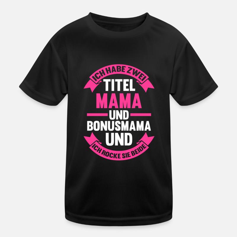 Stiefmutter Muttertag Bonusmama Kinder Funktions-T-Shirt