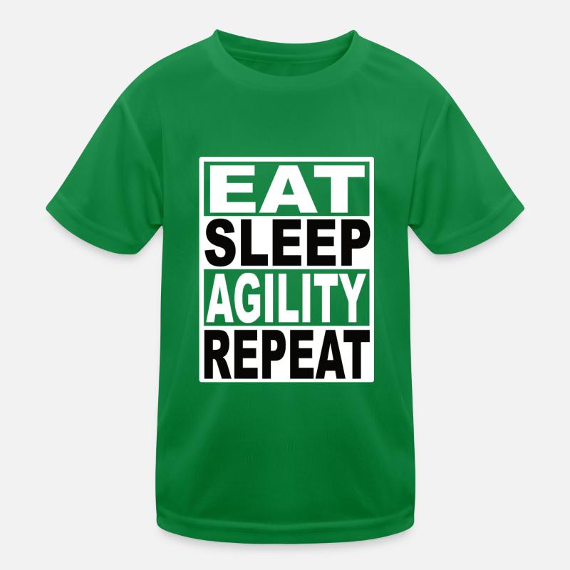 Manger Dormir Agilité Répéter T-shirt sport Enfant