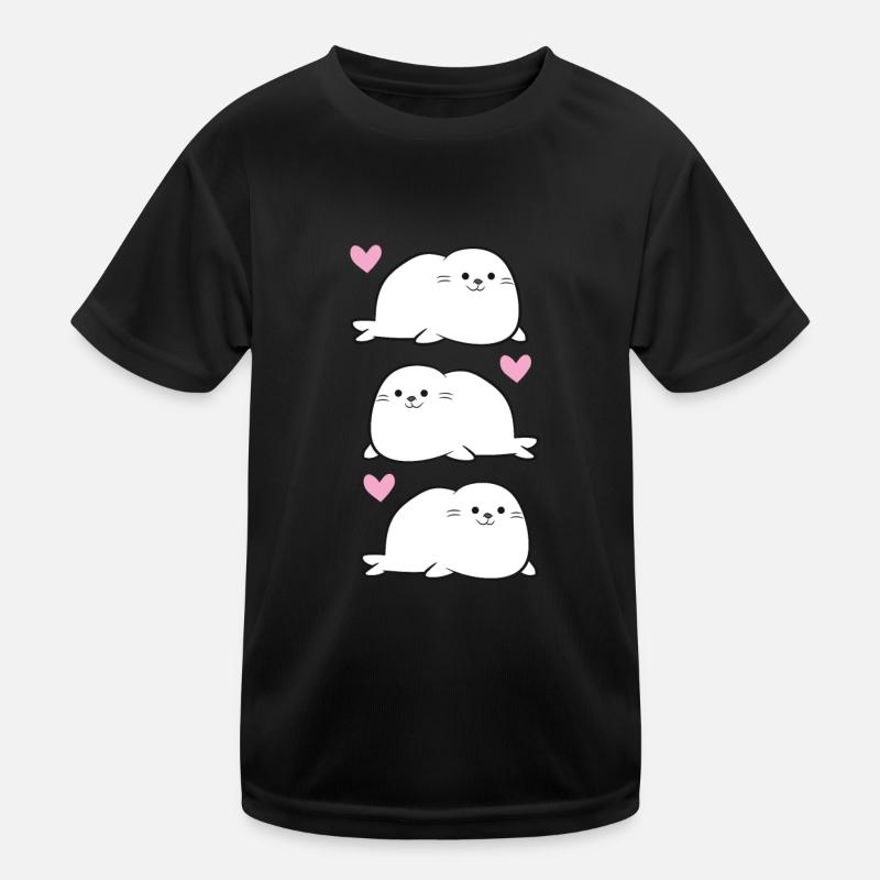 Mignons Phoques Bébés Phoques Amour Phoques T-shirt sport Enfant
