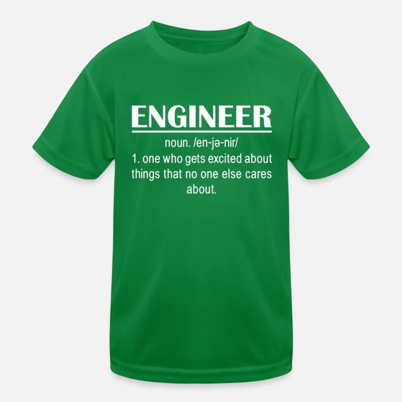 Engineer Definition Kids Functional T-Shirt