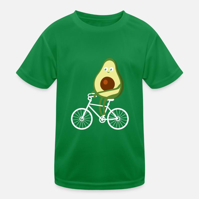 Avocat Biker Cycliste végétalien T-shirt sport Enfant