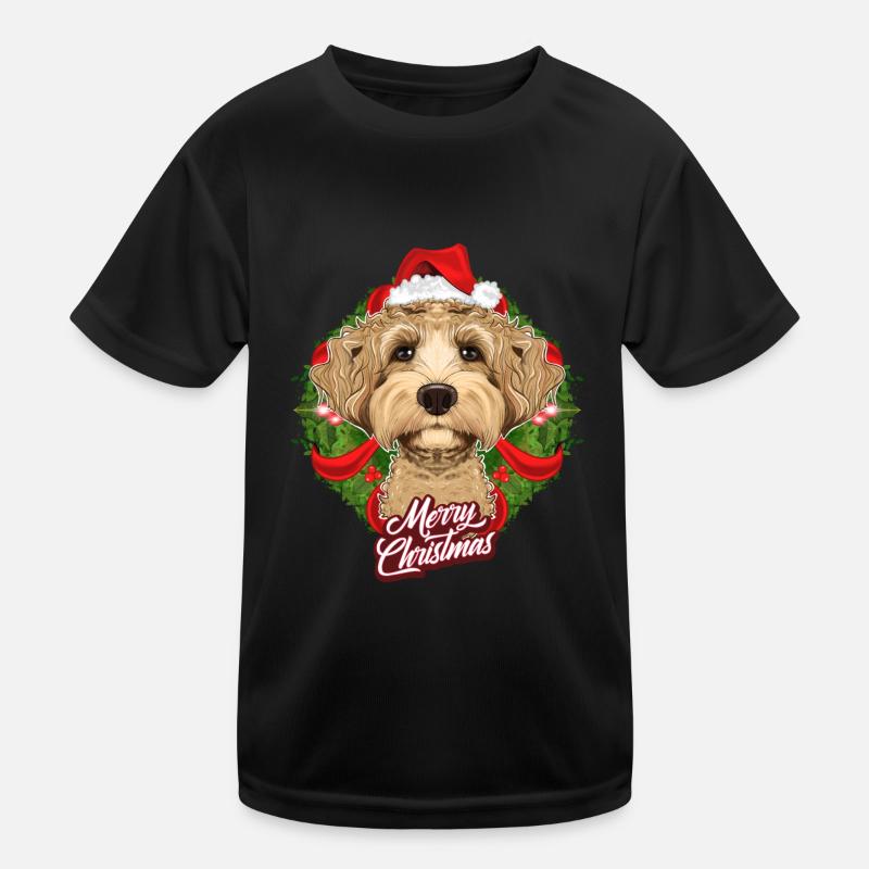 Labaradoodle Lover I Merry Christmas Labaradoodle Kinder Funktions-T-Shirt