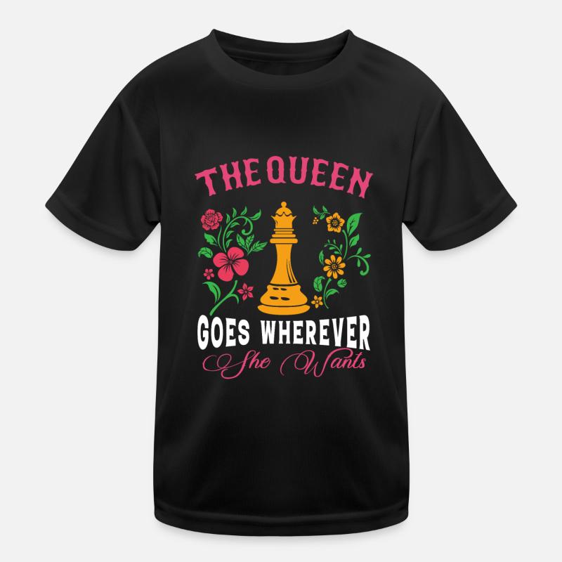 Chess Checker Reine des échecs T-shirt sport Enfant