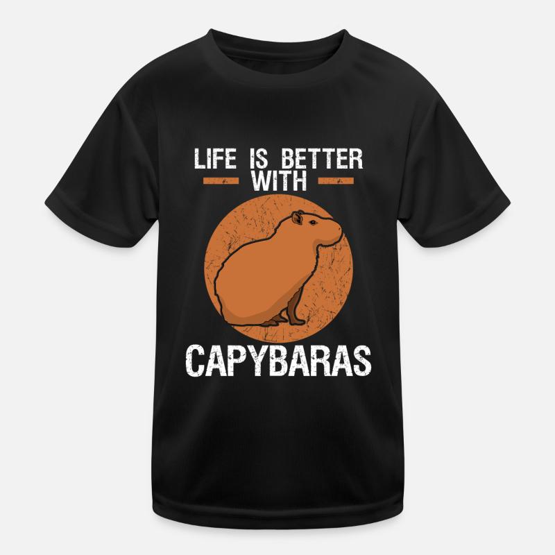 Capybara Blague Capybara Capybaras T-shirt sport Enfant