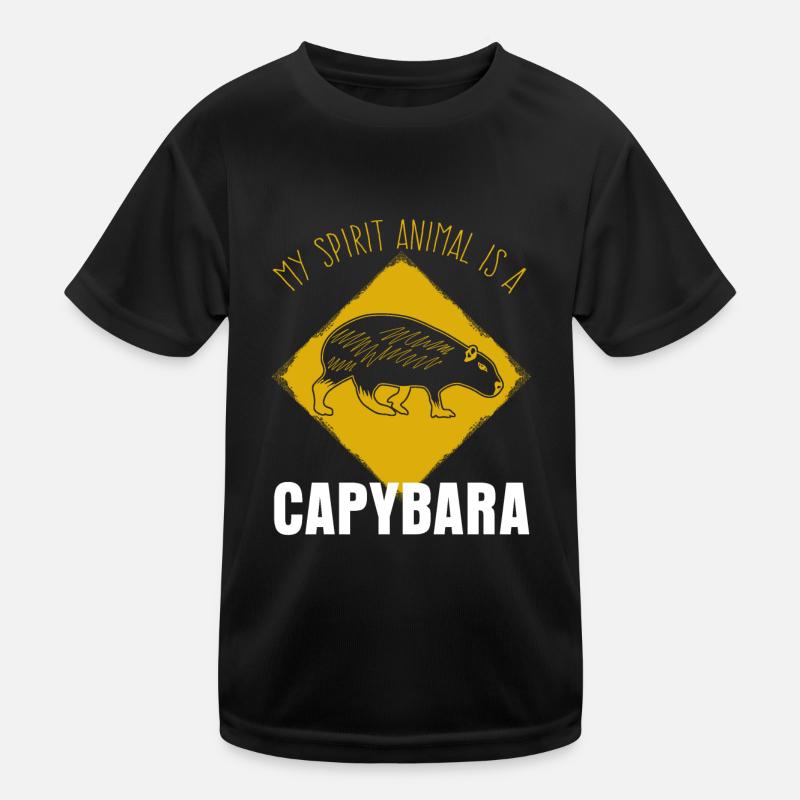 Capybara's capybara joke Capybara - Kids Functional T-Shirt - black