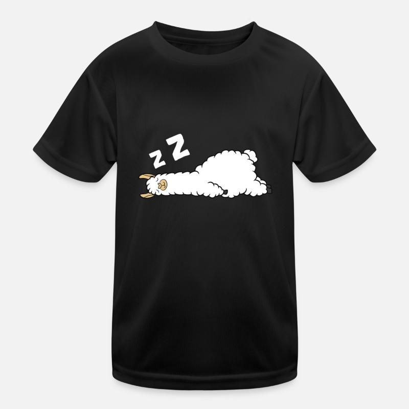 Müdes Lama Pyjama Liebe Llamas Kinder Funktions-T-Shirt