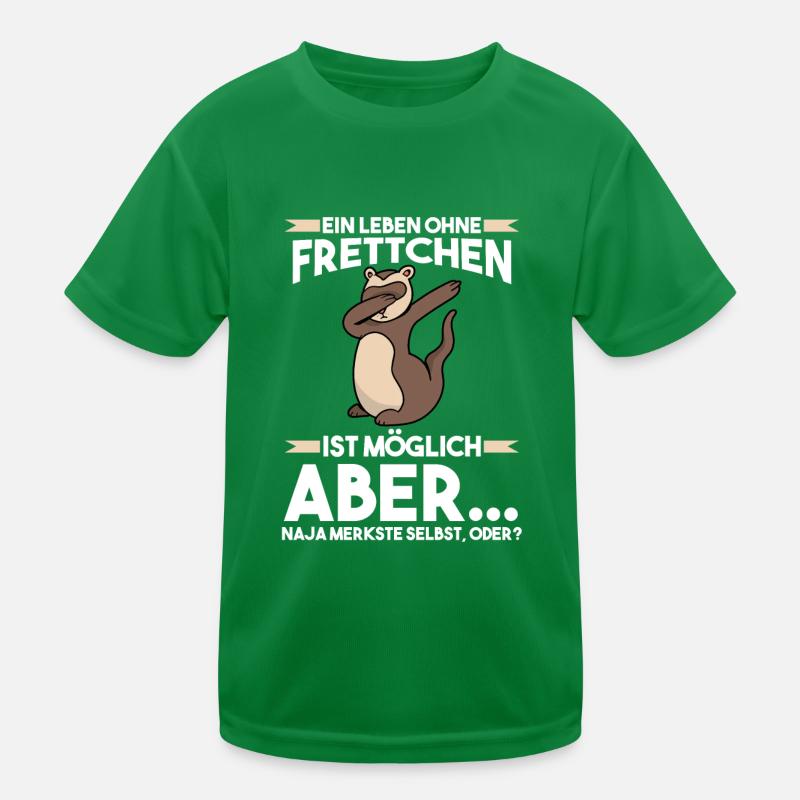 Frettchen Kinder Funktions-T-Shirt
