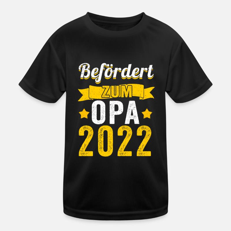 Werdender Opa 2022 Kinder Funktions-T-Shirt