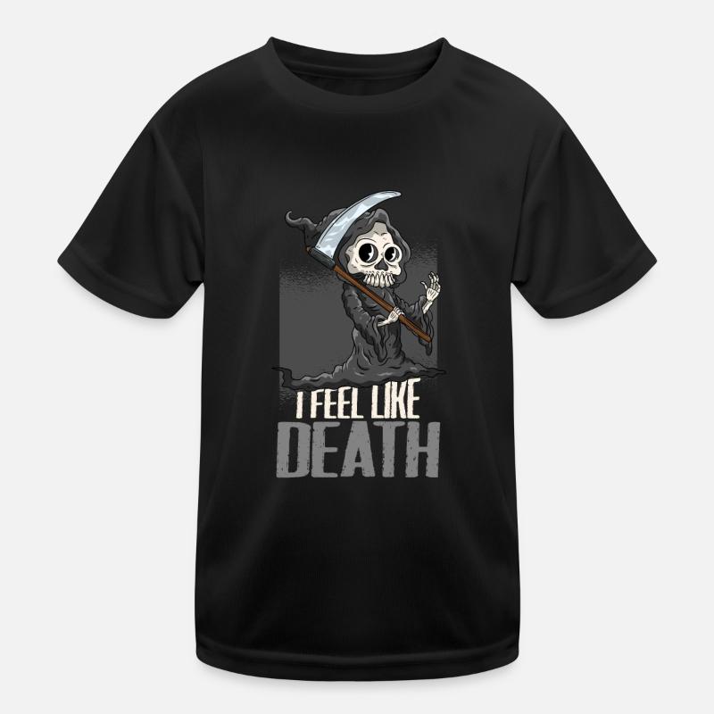 Tod Sensenmann Halloween Kinder Funktions-T-Shirt