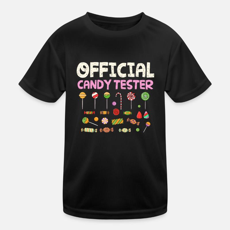 Official candy tester, candy Kids Functional T-Shirt