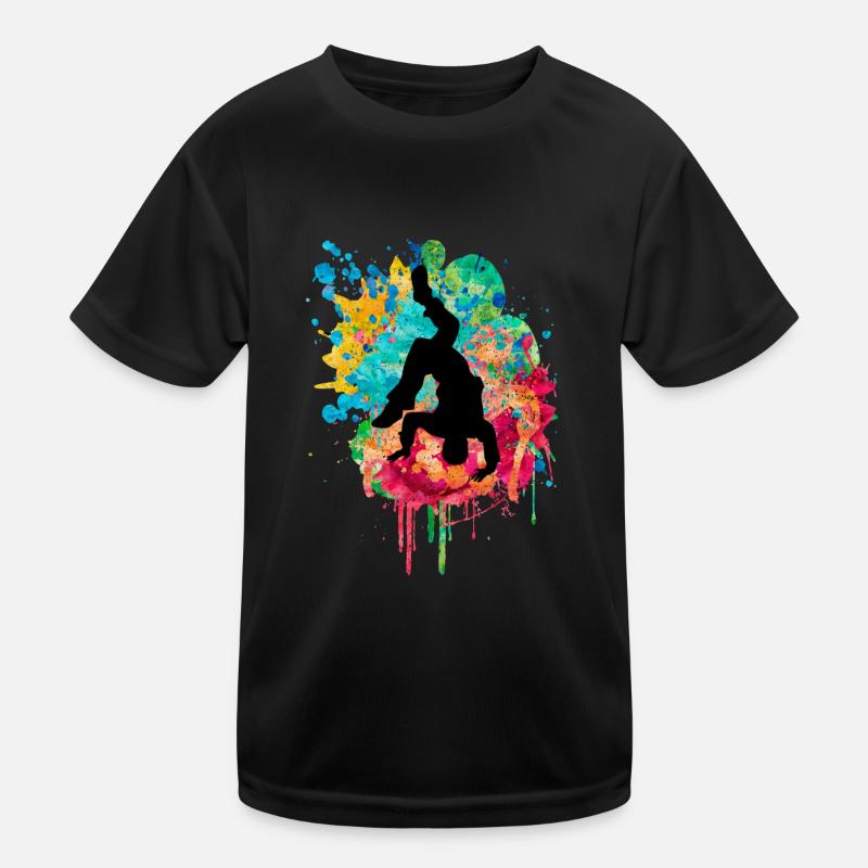 Breakdancer - PopArt Style Kinder Funktions-T-Shirt