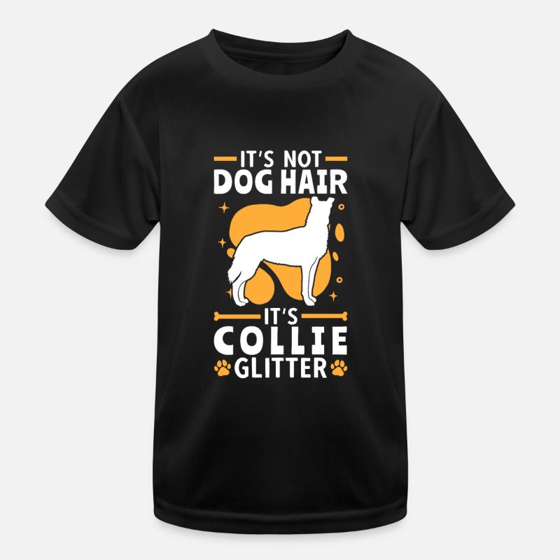 This is Shorthair Collie Glitter Smooth Collie Kids Functional T-Shirt