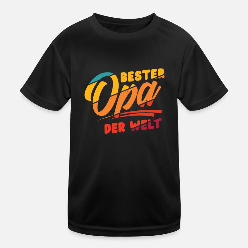 Bester Opa Kinder Funktions-T-Shirt