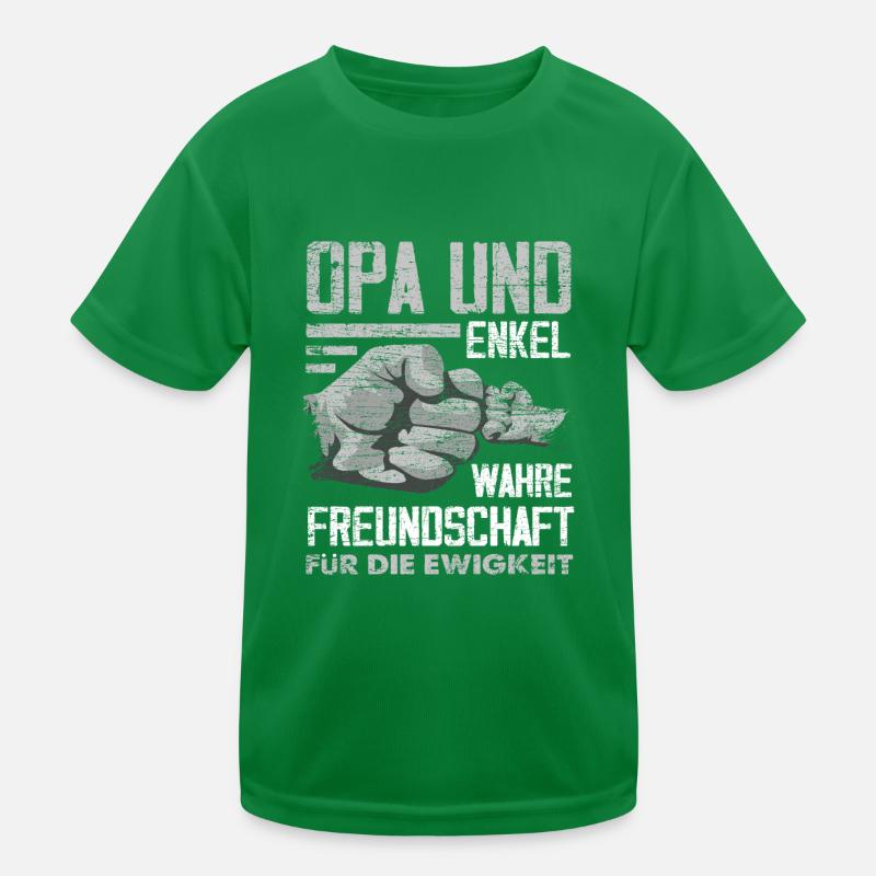 Opa und Enkel Kinder Funktions-T-Shirt